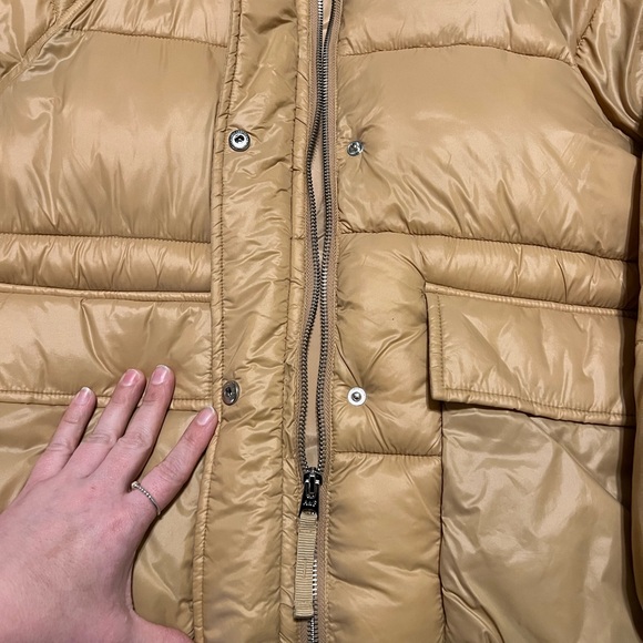 Abercrombie & Fitch Camel Puffer Jacket - Picture 3 of 13